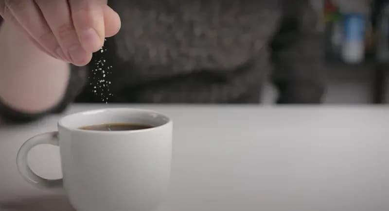 Experience a rich coffee taste enhanced by salt.