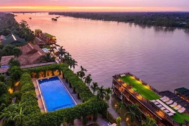 Picturesque scene at The Island Lodge Thoi Son.