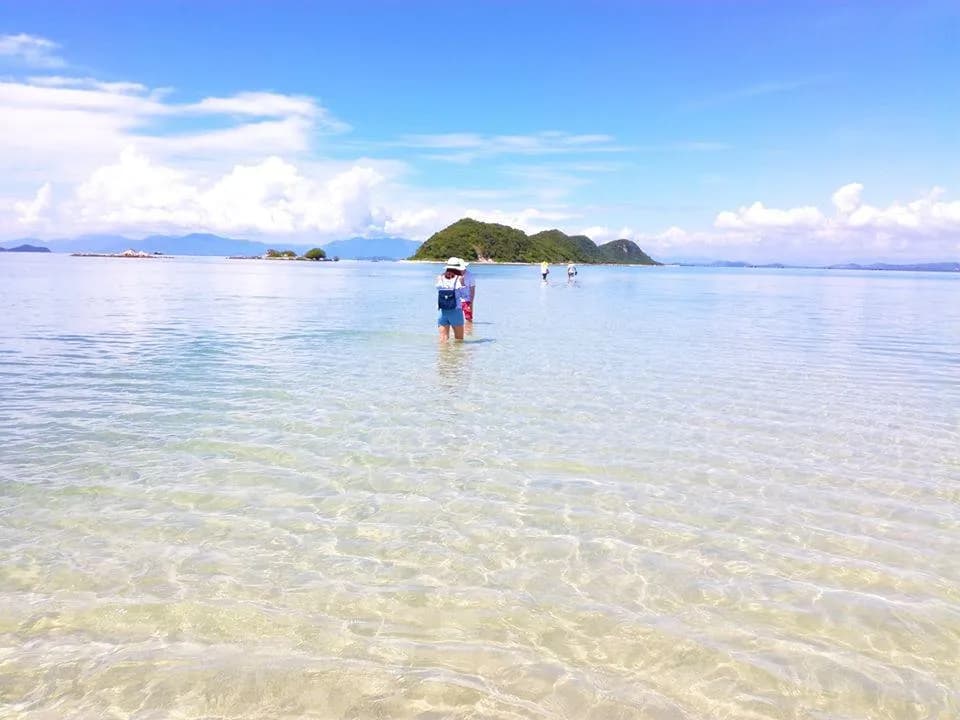 Đảo Điệp Sơn, thuộc tỉnh Khánh Hòa, nổi tiếng với con đường cát trắng nổi lên giữa biển, nối liền các đảo nhỏ khi thủy triều xuống. Đây là điểm đến độc đáo thu hút du khách với cảnh quan thiên nhiên hoang sơ, nước biển trong xanh, và trải nghiệm đi bộ giữa đại dương trên con đường cát dài hơn 700 mét.